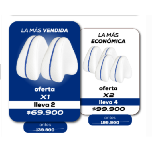 X2 Almohada Entre Pierna Corazon ll Dormeo